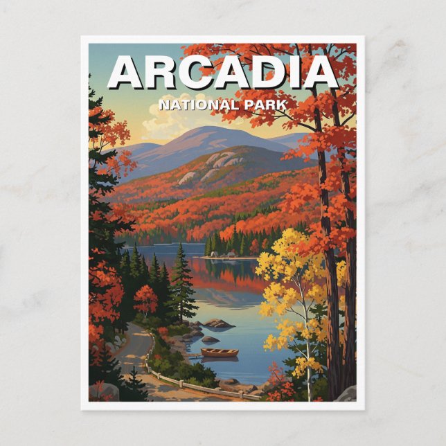 Carte Postale Le Parc national d'Arcadia (Devant)