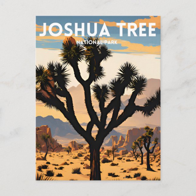 Carte Postale Le Parc national de Joshua Tree (Devant)