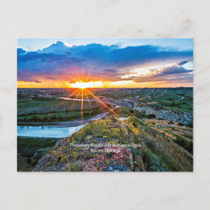 Carte Postale Le parc Theodore Roosevelt du Dakota du Nord