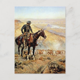 Carte Postale « Le patron du chariot » par Charles M Russell