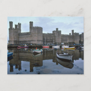 Carte Postale Le Pays de Galles, le château de Caernarfon, l'un 