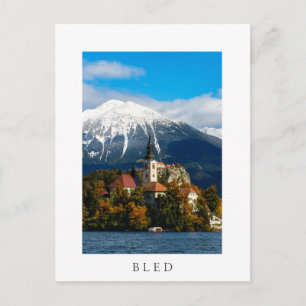Carte Postale Le paysage du lac Léman en automne
