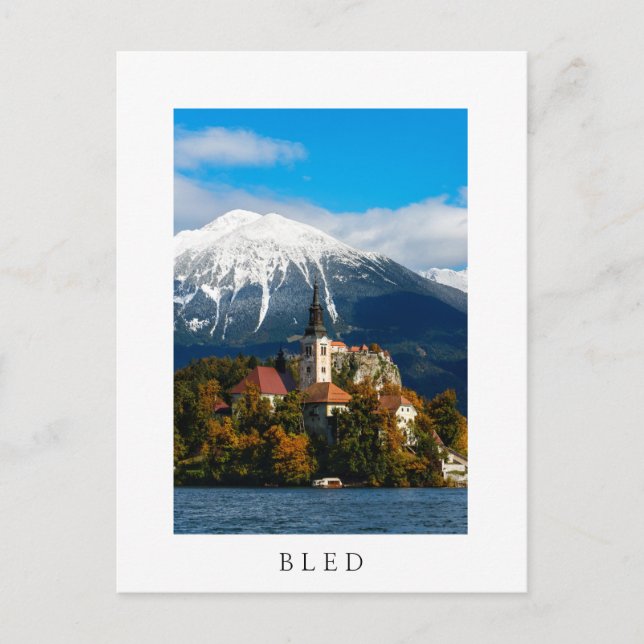 Carte Postale Le paysage du lac Léman en automne (Devant)