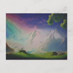 Carte Postale Le Paysage D'Un Monde Alien