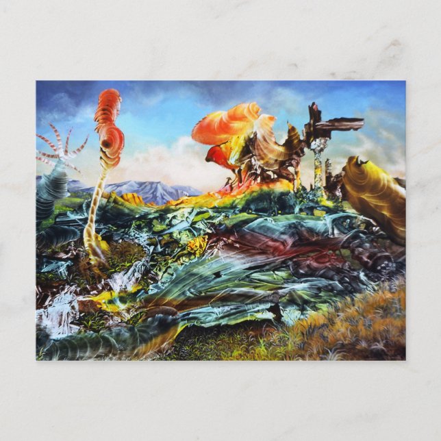 CARTE POSTALE LE PAYSAGE IMAGINAIRE DE BOGOMIL (Devant)