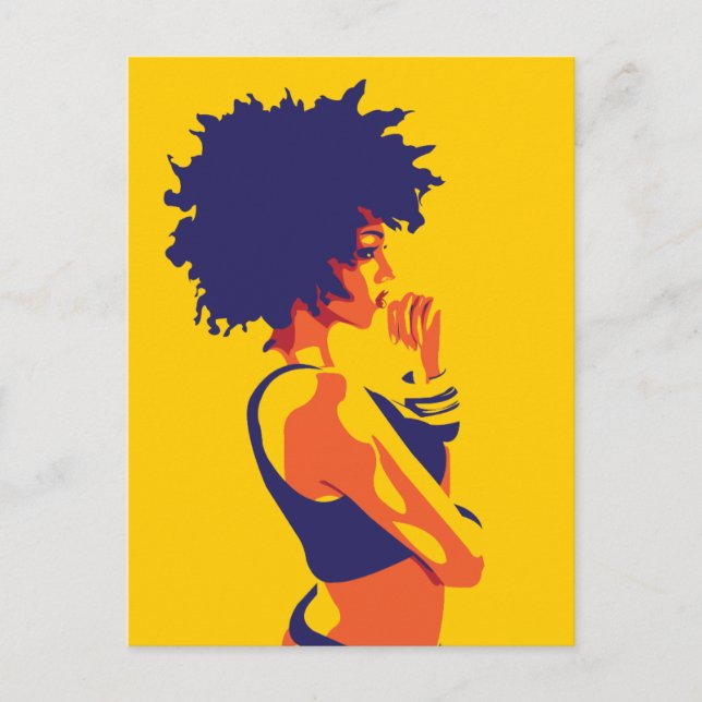 Carte Postale Le penseur (Devant)