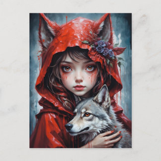 Carte Postale - Le petit chaperon rouge