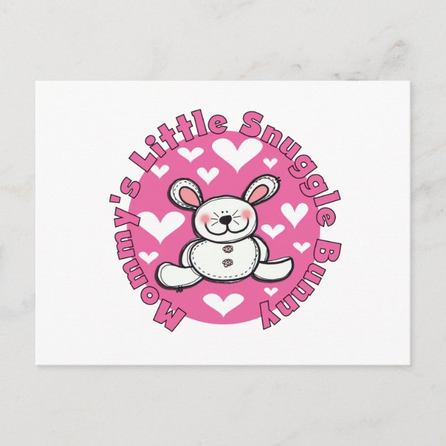 Carte Postale Le petit lapin de la petite poupée de maman (Devant)