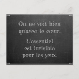 Carte Postale Le Petit Prince Zitat