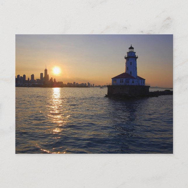Carte Postale Le phare de Chicago (Devant)