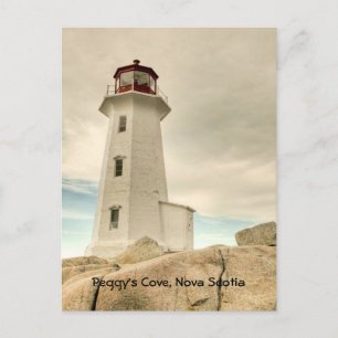 Carte Postale Le phare, Peggy's Cove, Nouvelle-Écosse.