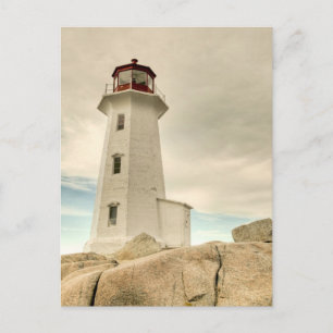 Carte Postale Le phare, Peggy's Cove, Nouvelle-Écosse.
