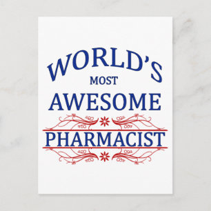 Carte Postale Le pharmacien le plus génial du monde