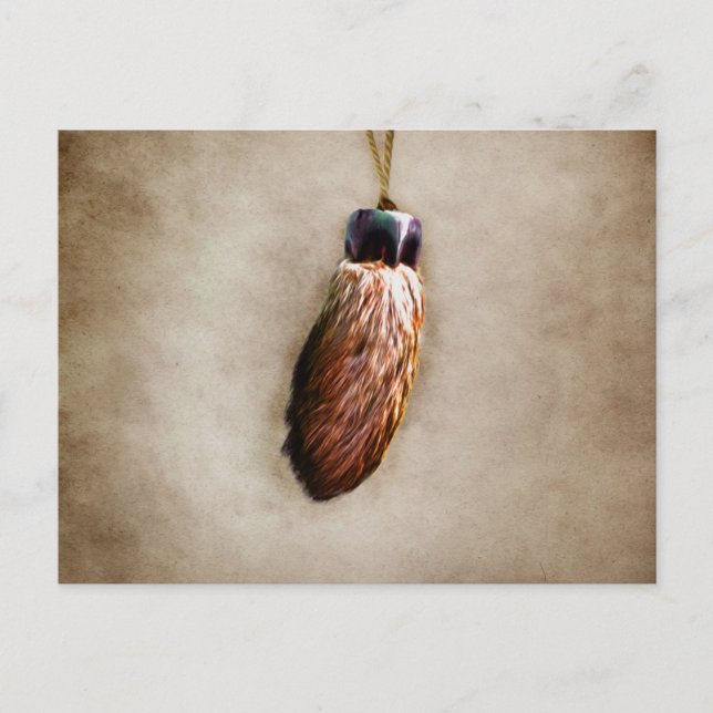 Carte Postale Le pied de lapin chanceux Brown (Devant)