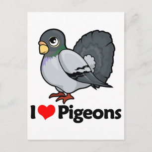 Carte Postale Le Pigeon de l'amour