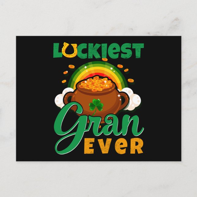 Carte Postale Le plus chanceux Gran jamais Jour de la Saint Patr (Devant)