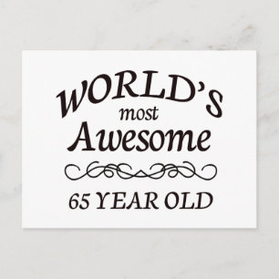 Carte Postale Le plus génial du monde 65 ans