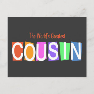Carte Postale Le plus grand cousin du monde rétro