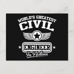 Carte Postale Le plus grand ingénieur civil du monde en action