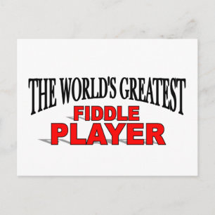 Carte Postale Le plus grand joueur de Fiddle du monde
