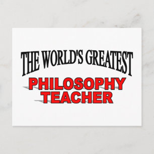 Carte Postale Le plus grand professeur de philosophie au monde