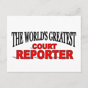 Carte Postale Le plus grand reporter judiciaire du monde