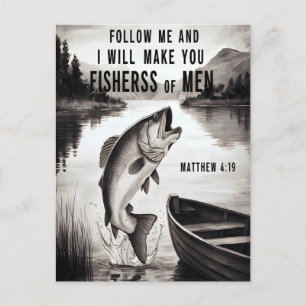 Carte Postale Le poisson qui saute