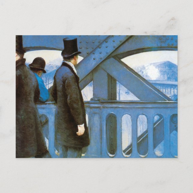 Carte Postale Le Pont de l'Europe par Gustave Caillebotte (Devant)