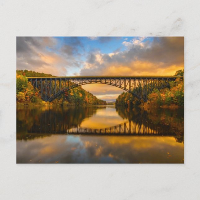 Carte Postale Le pont du roi de France à l'automne (Devant)