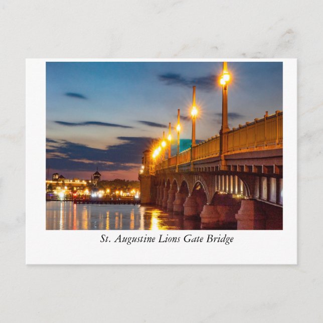 Carte Postale Le pont Lions Gate de St Augustine (Devant)