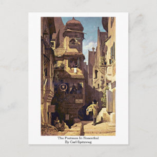 Carte Postale Le Postman À Rosenthal Par Carl Spitzweg