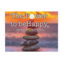 LE POUVOIR D'ÊTRE HEUREUX AVEC AFFIRMATIONS POSTCA