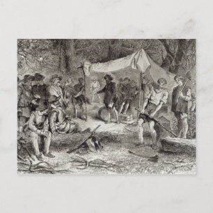 Carte Postale Le premier jour à Jamestown