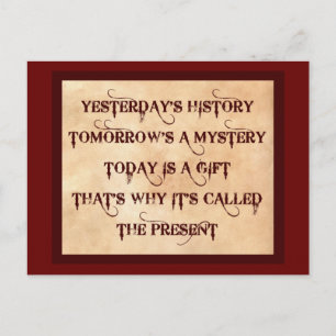 Carte Postale Le présent