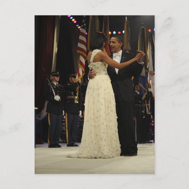 Carte Postale Le président Barack & Michele Obama (Devant)