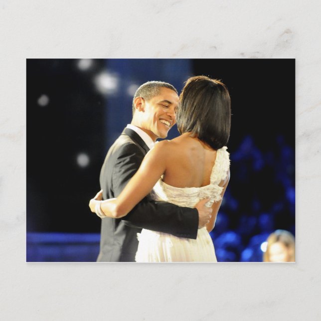 Carte Postale Le président Barack & Michele Obama (Devant)