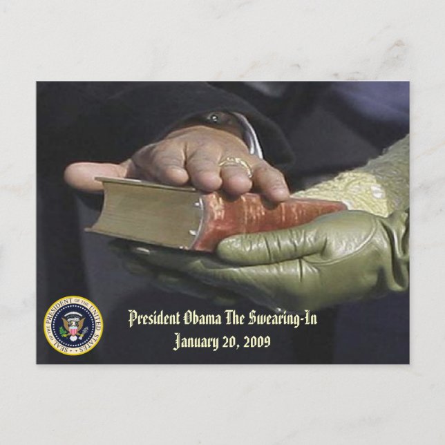 Carte Postale Le président Obama LA commémoration de l'avant-gar (Devant)