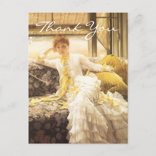 Carte Postale Le printemps ou la mer de Tissot (Devant)