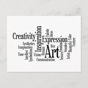Carte Postale Le processus artistique Artiste créatif Art étudia