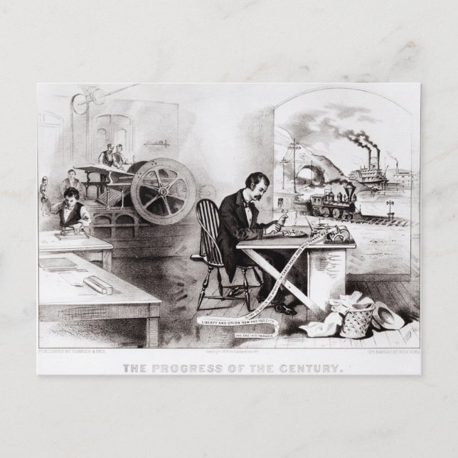 Carte Postale Le progrès du siècle (Devant)