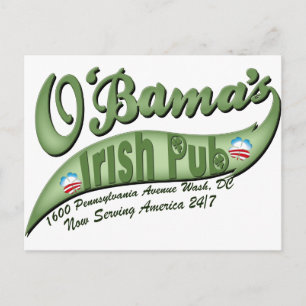 Carte Postale Le pub irlandais d'O'bama