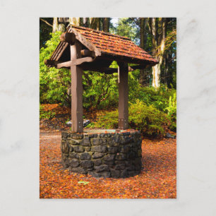 Carte Postale Le puits d'automne