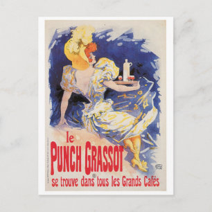 Carte Postale Le Punch Grassot Vin Vintage Boisson Et Art