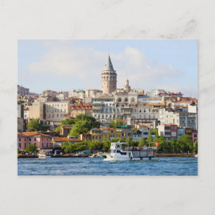 Carte Postale Le quartier de Beyoglu et la tour de Galata à Ista