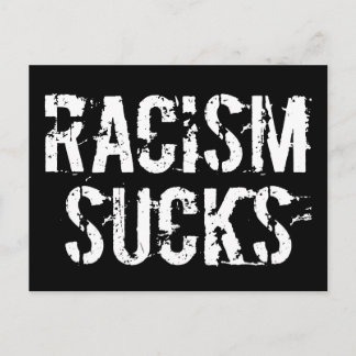 Carte Postale Le racisme est un fléau - Bigot anti-raciste Trump