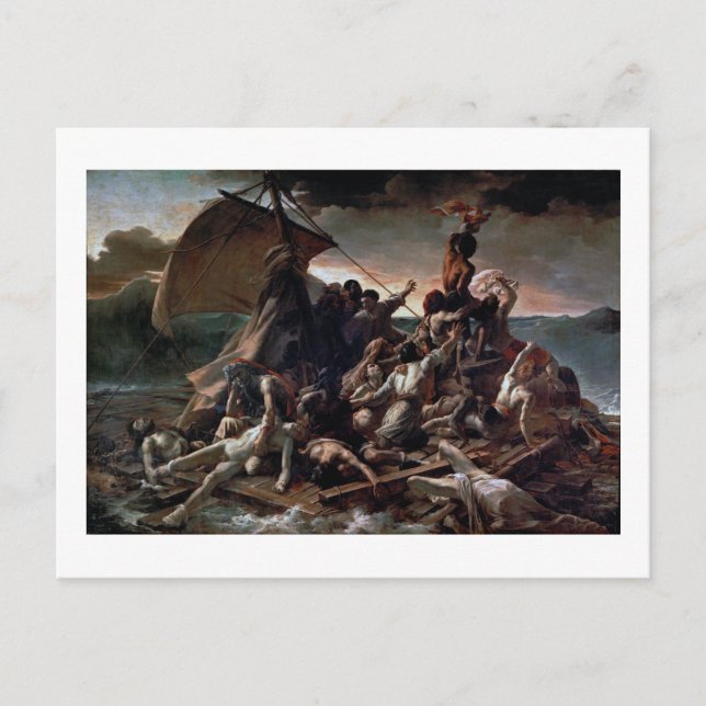 Carte Postale Le radeau de la Méduse, Theodore Gericault (Devant)