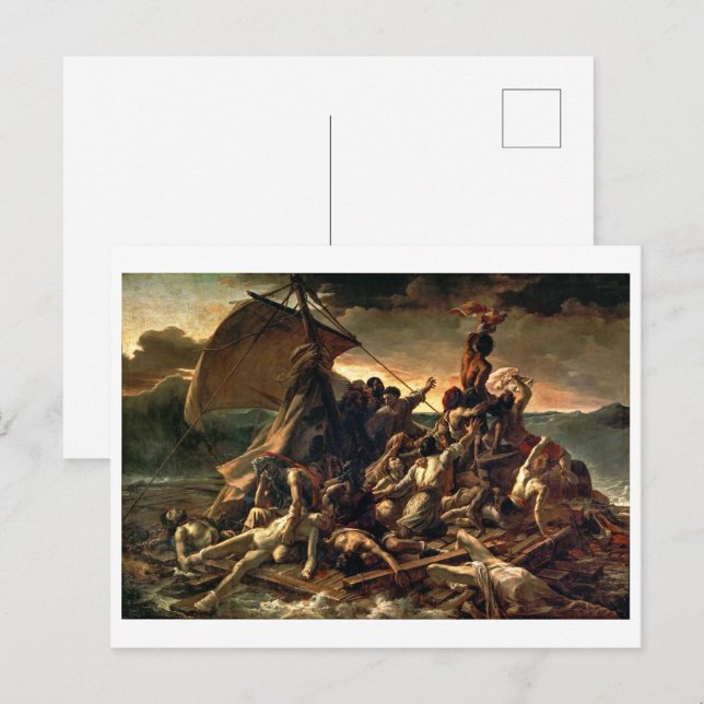 Carte Postale Le radeau de la Méduse | Théodore Géricault | (Devant / Derrière)
