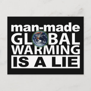 Carte Postale Le Réchauffement climatique fait par l'homme est u