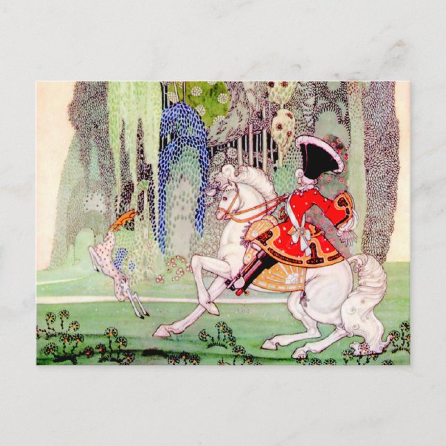 Carte Postale Le récit de fées de Kay Nielsen Le prince charmant (Devant)