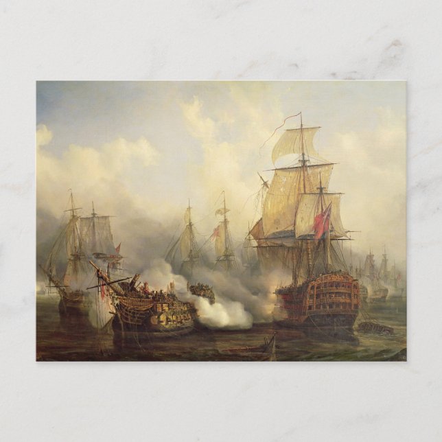 Carte Postale Le Redoutable Trafalgar, 21e octobre 1805 (Devant)